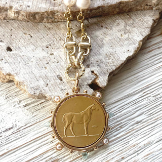 Horse Coin Necklace
