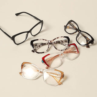 Women's Multi Pattern Square Reading Glasses