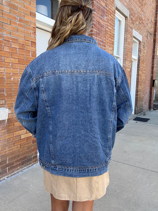 Daze Beau Jacket in Vintage Blue by Daze