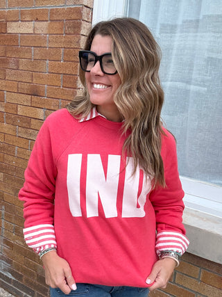 Cardinal Heather IND Crewneck