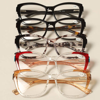 Women's Multi Pattern Square Reading Glasses