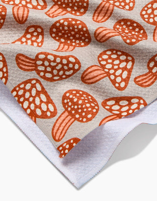 Many Mushrooms Tea Towel by Geometry