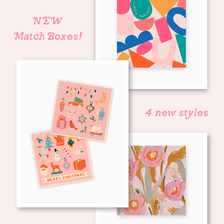 Decorative Matchbox – Painted Pink Florals for Home Decor