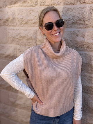Crosby Ribbed Turtleneck Vest