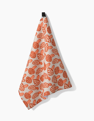 Many Mushrooms Tea Towel by Geometry