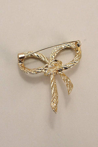 ROPE GOLD BOW RIBBON BOW KNOT BROOCH
