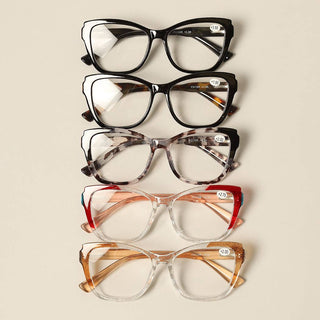 Women's Multi Pattern Square Reading Glasses