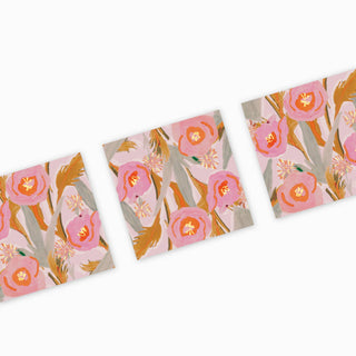 Decorative Matchbox – Painted Pink Florals for Home Decor