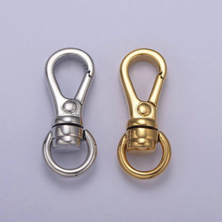 Gold Filled Push In Clasp, Plain Lobster Clasp, Enhancer Link to Charms, 25X10mm L-662 L-663
