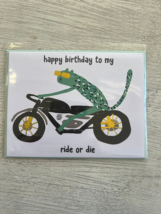 Greeting Card Ride or Die