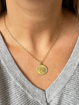 Queen Mixed Metal Coin Necklace
