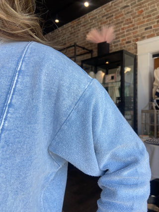 Lax Denim Sweatshirt