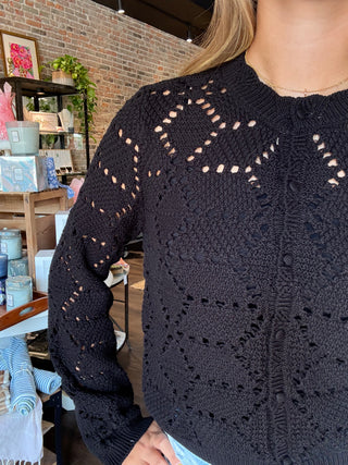Rosalyn Sweater Cardigan Black by Z Supply
