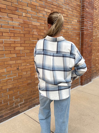 River Plaid Top Vintage Indigo by Z Supply