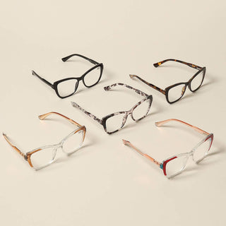 Women's Multi Pattern Square Reading Glasses