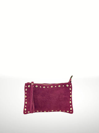 Uniles suede leather handbag