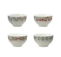 Stoneware Bowls with Bows