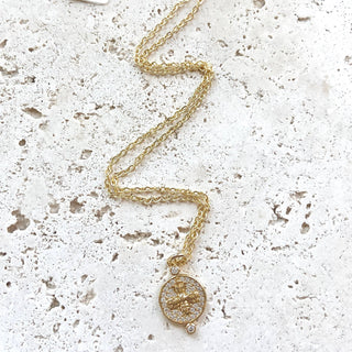 Tiny layering necklaces: Queen bee / 18”