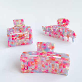 Pink Poolside | Eco-Friendly Assorted Claw Clips: Assorted