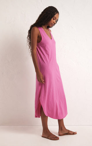 Reverie Slub Dress Pink