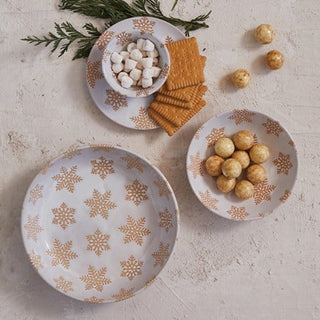 Stoneware Snowflake Plate