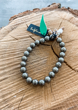 Knot Bracelet in Pyrite - Lois Pearl Boutique