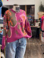 Rich Floral Sweater