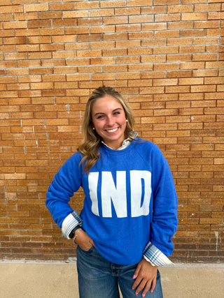 Royal Heather IND Crewneck