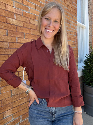 Terracotta Button Down