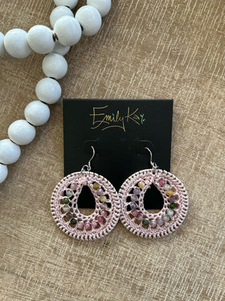 Small Macrame Earrings by Emily kai