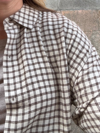 River Plaid Button Up Dark Chocolate by Z Supply
