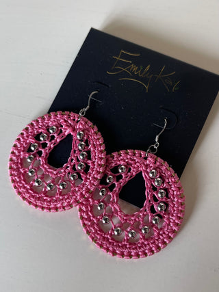 Small Macrame Earrings by Emily kai