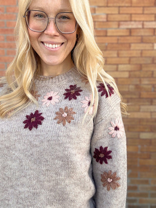 Floral Meadow Sweater