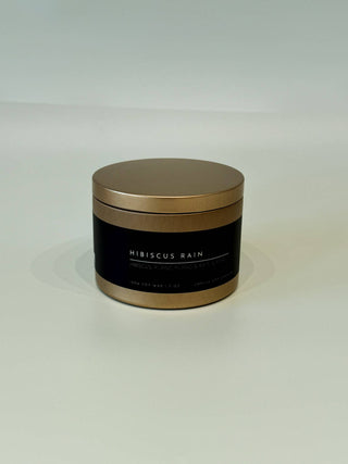 Matte Gold Travel Tin Soy Candle