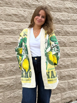 Boho Lemons Lightweight Shacket