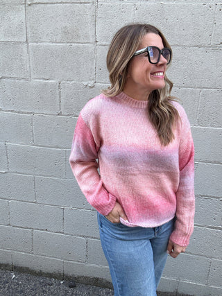 Pink Gradient Sweater by Pinch