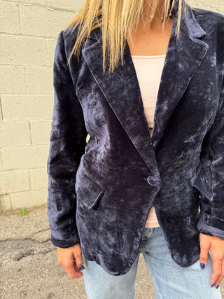 Velvet Avenue Blazer in Midnight by Sadie & Sage