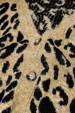 Soft Knit Animal Print Cardigan