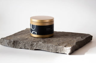 Matte Gold Travel Tin Soy Candle