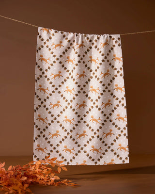 Foxes and Twinkles Tea Towel