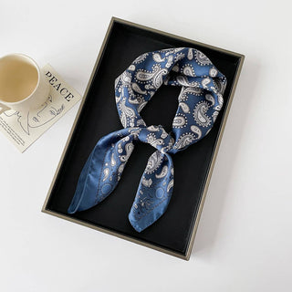 VERSATILE CASHEW PRINT SILK SCARF_CWASC0825