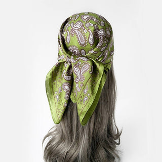 VERSATILE CASHEW PRINT SILK SCARF_CWASC0825