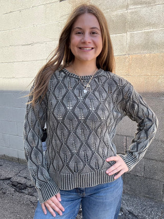 Washed Khaki Sweater