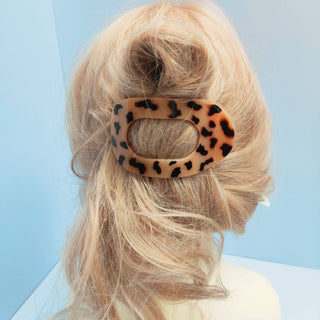 Oval Flat Hair Clip for Women, Strong Grip Clamp_CWAHA07281