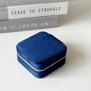 Portable Travel Box Case Velvet Jewelry Organizer