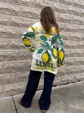 Boho Lemons Lightweight Shacket