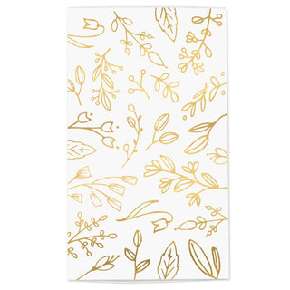 White & Gold Floral Matchbox: Fall and Thanksgiving Decor