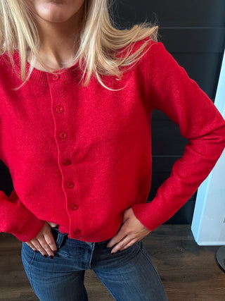 Outlook Cardigan Haute Red