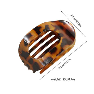 Oval Flat Hair Clip for Women, Strong Grip Clamp_CWAHA07281