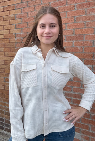 Cake Batter Button Down
